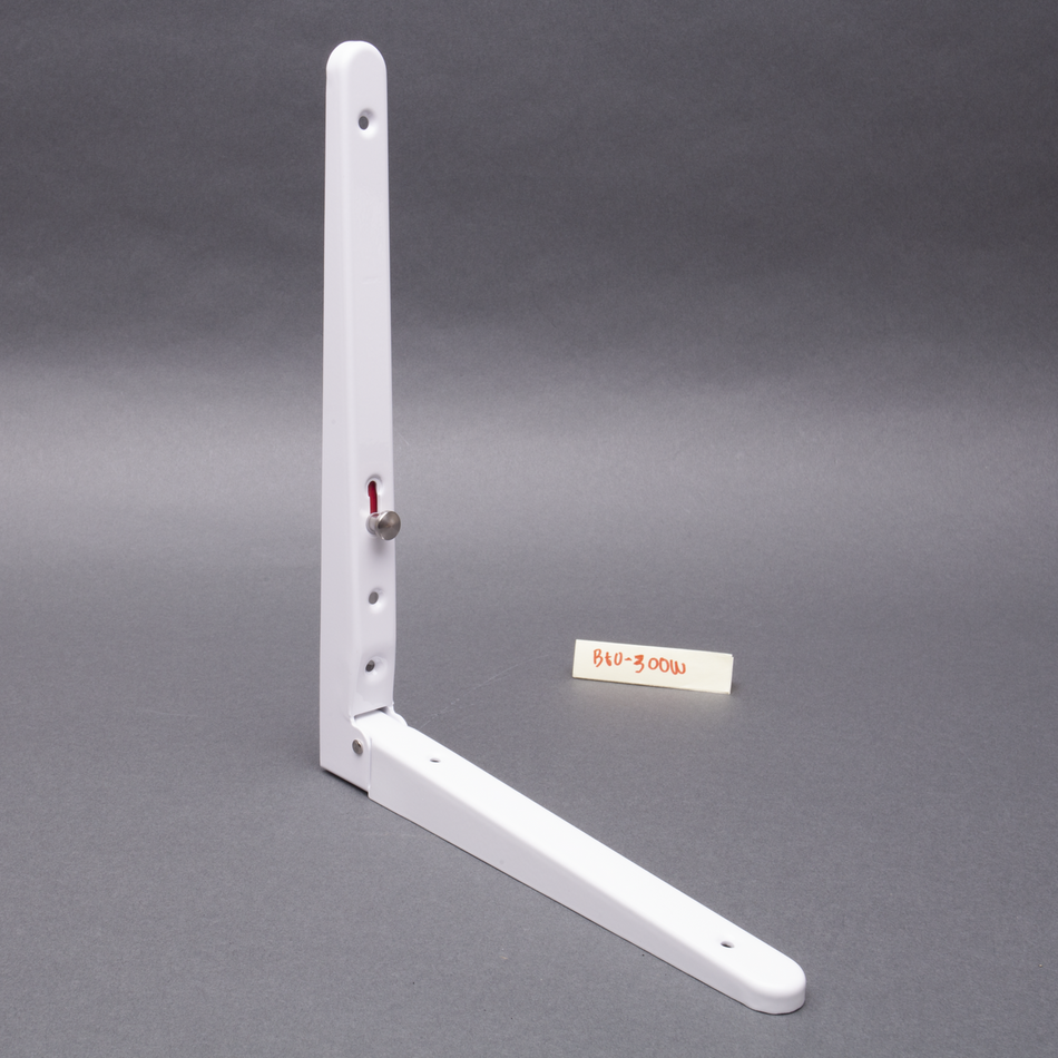 Sugatsune BTO-300W: 11 4/5" Folding Wall Bracket - White Finish