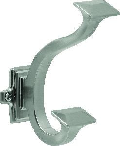 Hickory P2155-SN: 5"  Bungalow Double Coat Hook - Satin Nickel