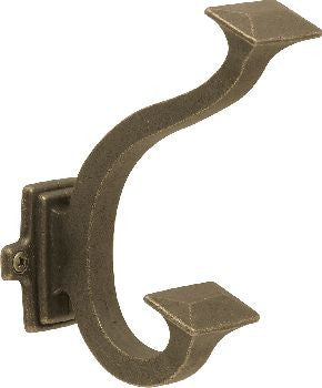 Hickory P2155-WOA: 5"  Bungalow Double Coat Hook - Windover Antique
