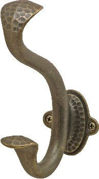Hickory P2175-WOA: 5-1/16" Craftsman Double Coat Hook - Windover Antique