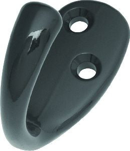 Hickory P27100-BL: 2" Utility Single Coat Hook - Black