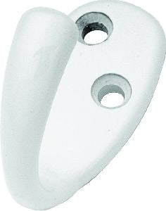 Hickory P27100-W: 2" Utility Single Coat Hook - White