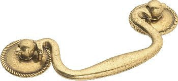 Hickory P8049-LP: 3" cc Manor House Bail Cabinet Pull - Lancaster Polished