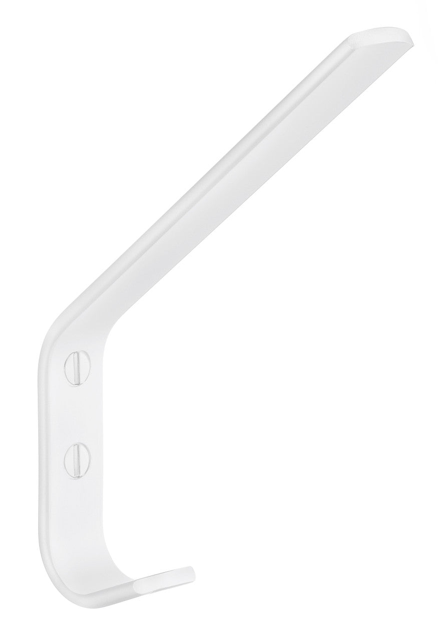 Smedbo BX1044: Beslagsboden Coat and Hat Wall Hook - White
