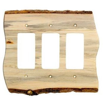 Sierra Lifestyles 682776: Rustic Triple Rocker Switchplate - Blued Pine
