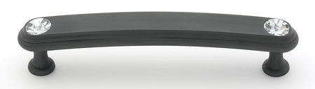 Alno C211-4-BRZ: 4" cc Swarovski Crystal Arch Bar Cabinet Pull - Bronze