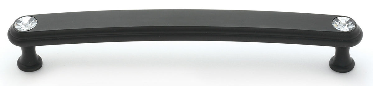Alno C211-6-BRZ: 6" cc Swarovski Crystal Arch Bar Cabinet Pull - Bronze