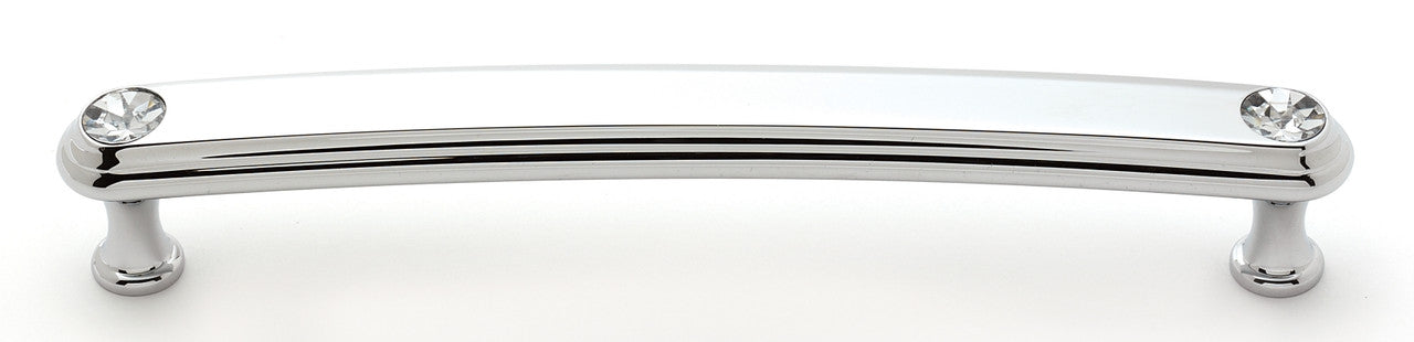 Alno C211-6-PC: 6" cc Swarovski Crystal Arch Bar Cabinet Pull - Polished Chrome