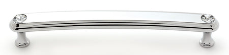 Alno C211-6-PC: 6" cc Swarovski Crystal Arch Bar Cabinet Pull - Polished Chrome