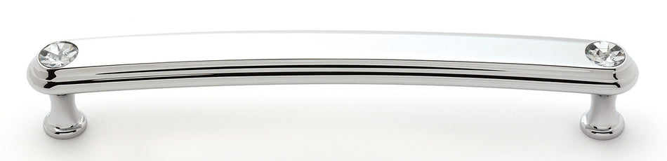 Alno C211-6-PC: 6" cc Swarovski Crystal Arch Bar Cabinet Pull - Polished Chrome