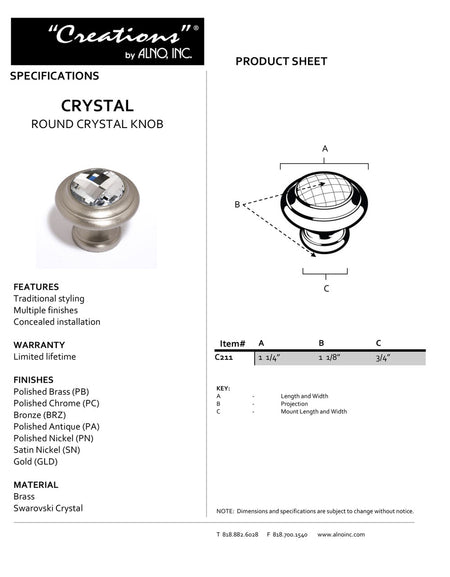 Specificaton Sheet