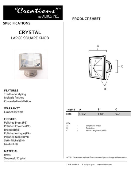 Specificaton Sheet