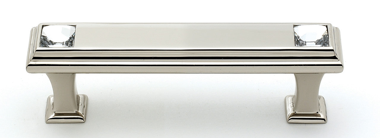 Alno C213-3-PN: 3" cc Swarovski Crystal Cabinet Pull - Polished Nickel