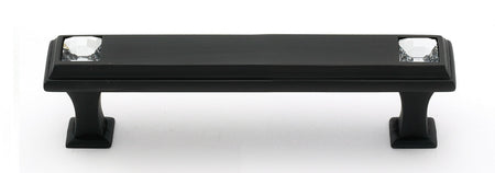 Alno C213-35-BRZ: 3-1/2" cc Swarovski Crystal Cabinet Pull - Bronze