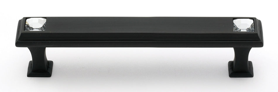 Alno C213-4-BRZ: 4" cc Swarovski Crystal Cabinet Pull - Bronze