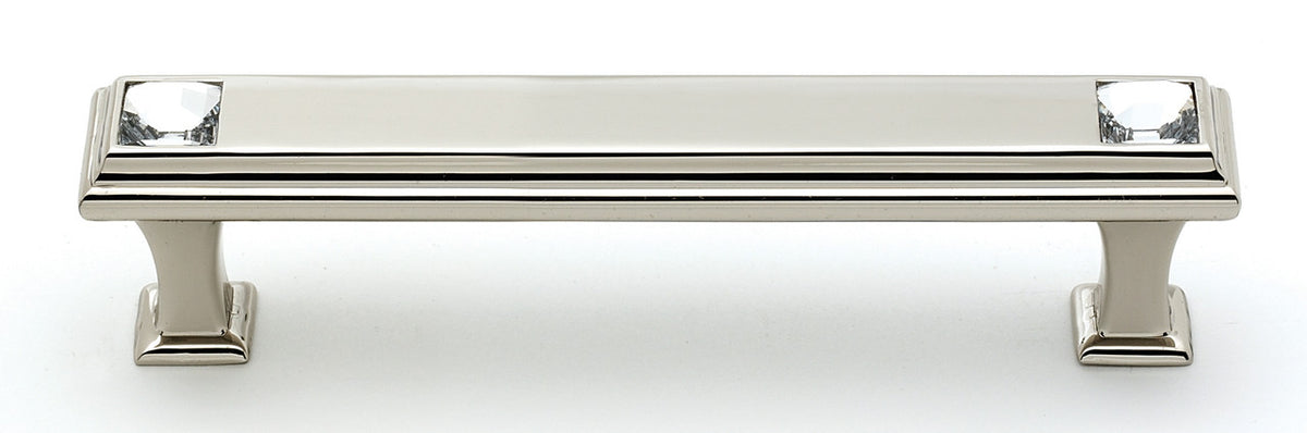 Alno C213-4-PN: 4" cc Swarovski Crystal Cabinet Pull - Polished Nickel