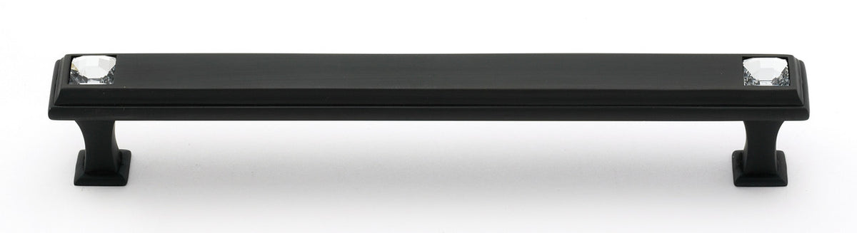 Alno C213-6-BRZ: 6" cc Swarovski Crystal Cabinet Pull - Bronze