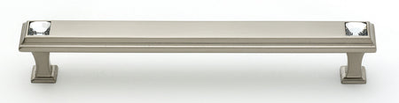 Alno C213-6-SN: 6" cc Swarovski Crystal Cabinet Pull - Satin Nickel