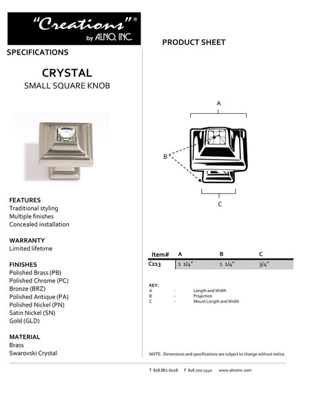 Specificaton Sheet