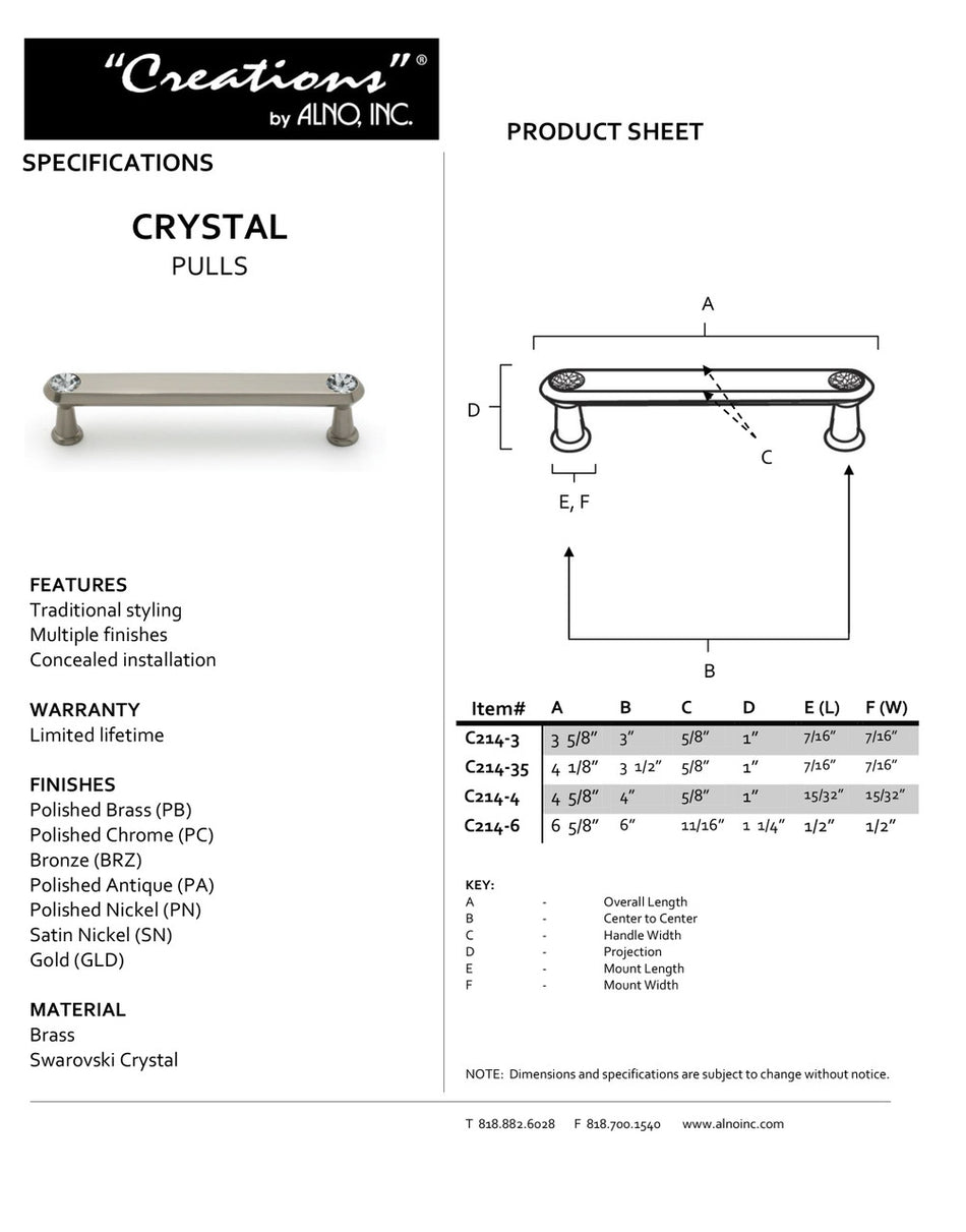 Specificaton Sheet