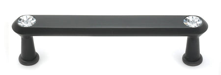 Alno C214-4-BRZ: 4" cc Swarovski Crystal Flat Bar Cabinet Pull - Bronze
