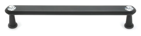 Alno C214-6-BRZ: 6" cc Swarovski Crystal Flat Bar Cabinet Pull - Bronze