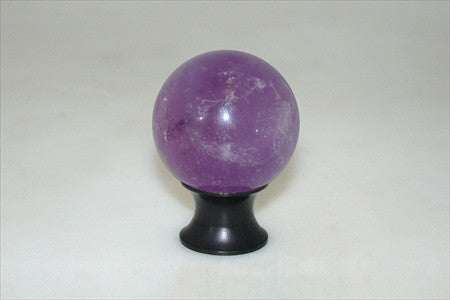 Myterra C35.AMET.19: 35mm Amethyst Sphere Cabinet Knob - Matte Black