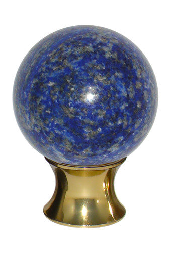 Myterra C35.LAPS.03: 35mm Lapis Sphere Cabinet Knob - Polished Brass