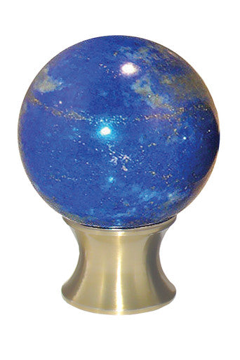Myterra C35.LAPS.04: 35mm Lapis Sphere Cabinet Knob - Satin Brass