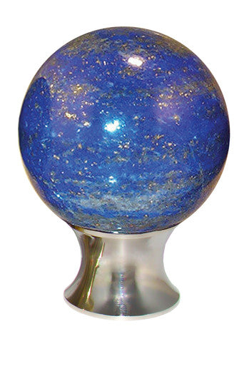 Myterra C35.LAPS.14: 35mm Lapis Sphere Cabinet Knob - Polished Nickel