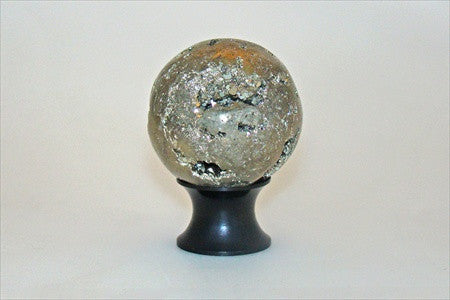 Myterra C35.PYRT.19: 35mm Pyrite Sphere Cabinet Knob - Matte Black