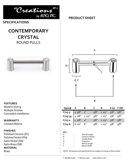 Specificaton Sheet