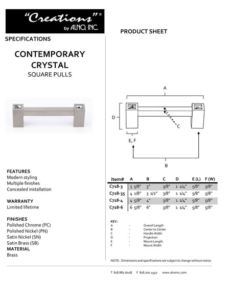 Specificaton Sheet