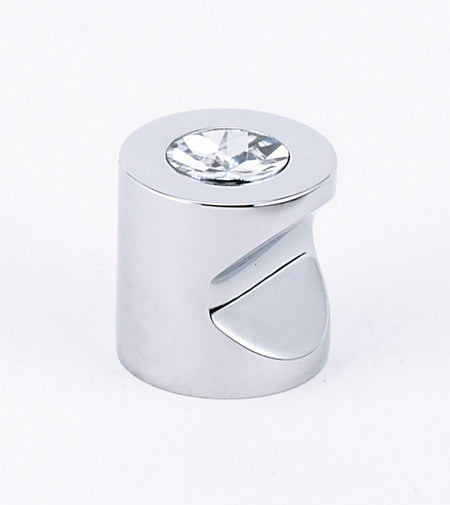 Alno C823-34-PC: 3/4" Swarovski Crystal Cabinet Knob - Polished Chrome