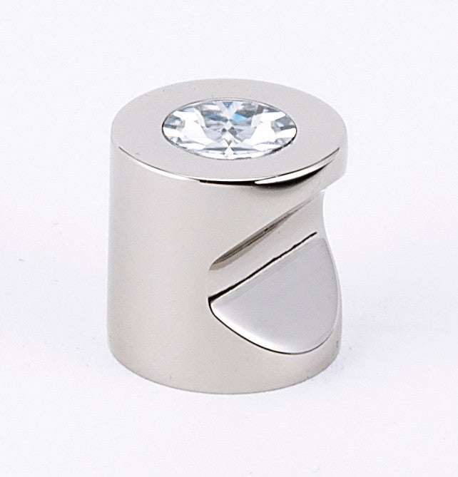 Alno C823-34-PN: 3/4" Swarovski Crystal Cabinet Knob - Polished Nickel
