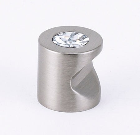 Alno C823-34-SN: 3/4" Swarovski Crystal Cabinet Knob - Satin Nickel