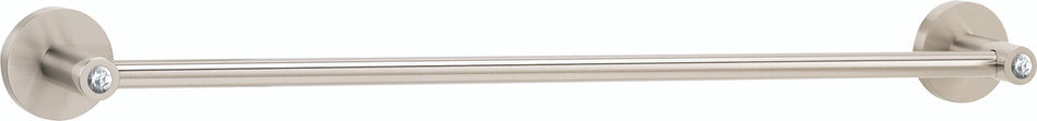 Alno C8320-18-SN: 18" cc Swarovski Crystal Towel Bar - Satin Nickel