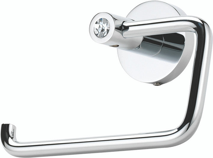 Alno C8366-SN: Swarovski Single Post Tissue Holder - Satin Nickel