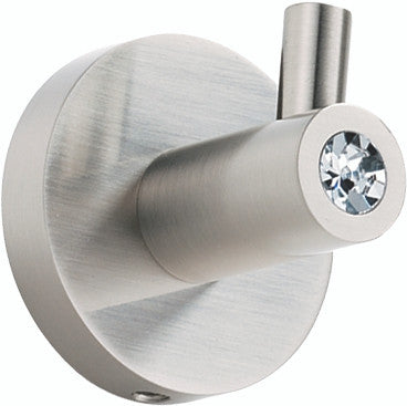 Alno C8380-SN: Swarovski Crystal Robe Hook - Satin Nickel
