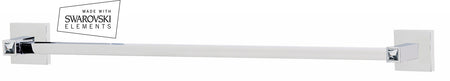 Alno C8420-24-PC: 24" cc Swarovski Crystal Towel Bar - Polished Chrome