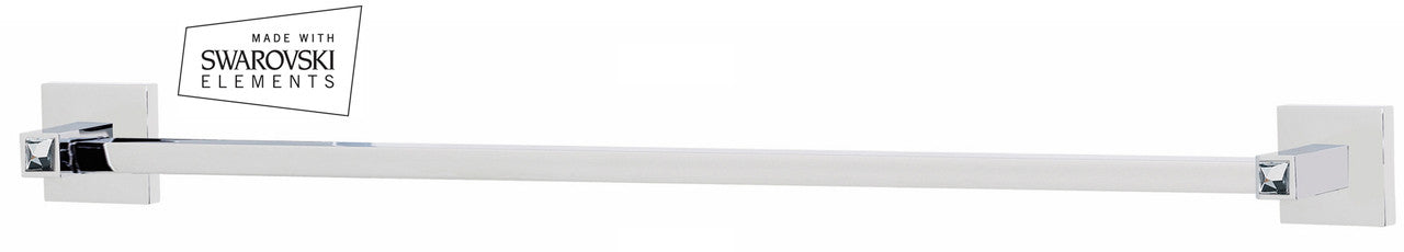 Alno C8420-30-PC: 30" cc Swarovski Crystal Towel Bar - Polished Chrome