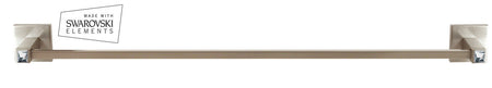 Alno C8420-30-SN: 30" cc Swarovski Crystal Towel Bar - Satin Nickel