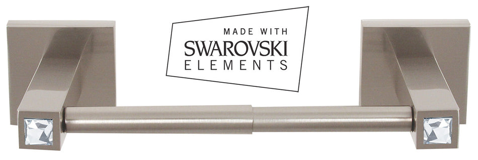 Alno C8460-SN: Swarovski Crystal Tissue Holder - Satin Nickel