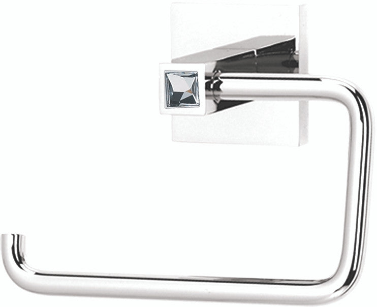 Alno C8466-PC: Swarovski Crystal Single Post Tissue Holder - Polished Chrome