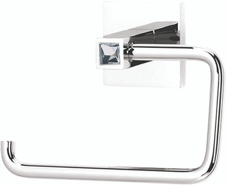 Alno C8466-PC: Swarovski Crystal Single Post Tissue Holder - Polished Chrome