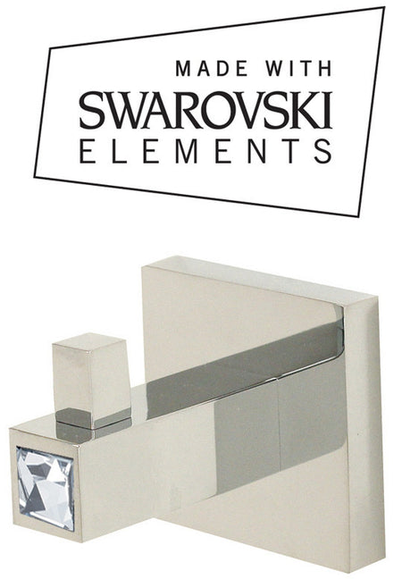 Alno C8480-PC: Swarovski Crystal Robe Hook - Polished Chrome
