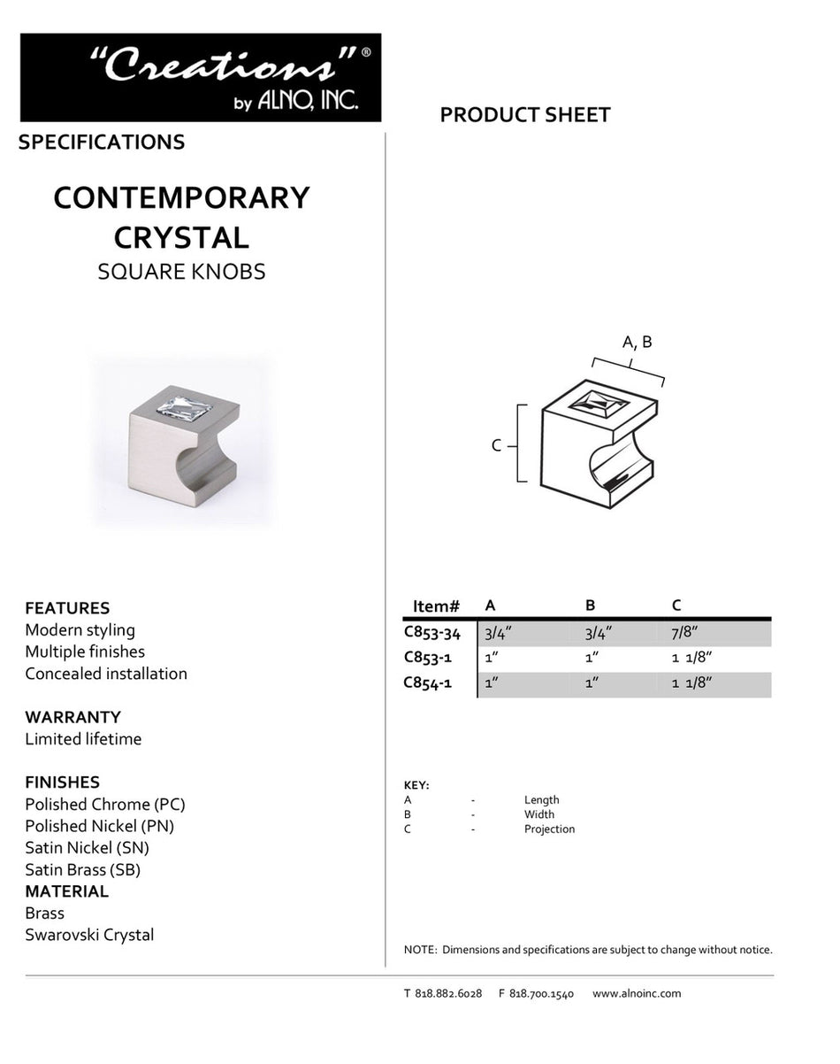 Specificaton Sheet