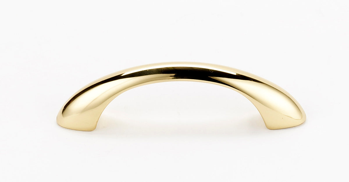 Alno C855-3-PB/NL: 3" cc C855 Series Cabinet Pull - Unlacquered Brass