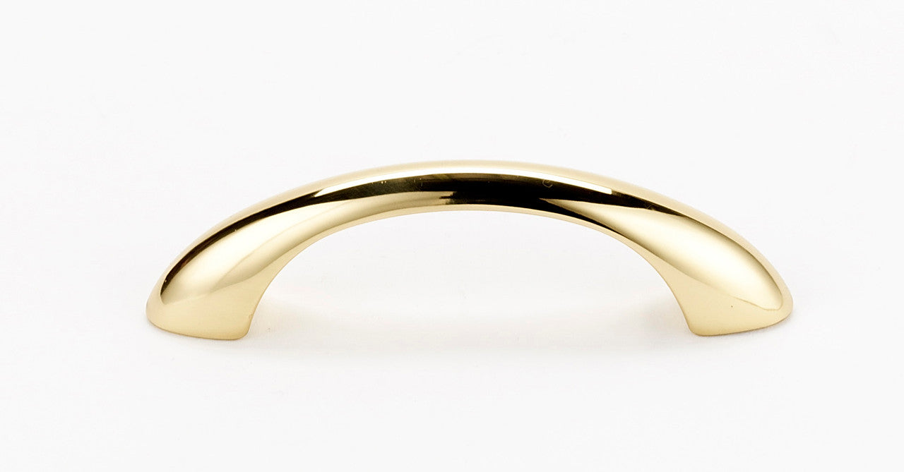 Alno C855-3-PB/NL: 3" cc C855 Series Cabinet Pull - Unlacquered Brass
