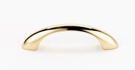 Alno C855-3-PB/NL: 3" cc C855 Series Cabinet Pull - Unlacquered Brass